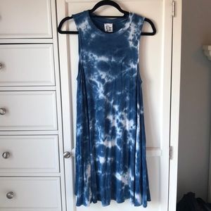 Sadie & Sage Blue Tie-Dye Dress